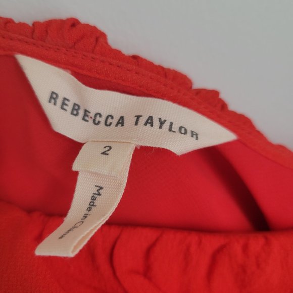Rebecca Taylor Single Sleeve, Flowy Top - Picture 4 of 5